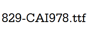 fonts 829-CAI978.ttf