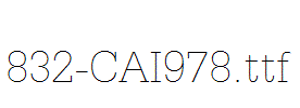 fonts 832-CAI978.ttf