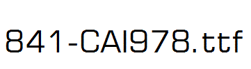 fonts 841-CAI978.ttf