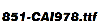 fonts 851-CAI978.ttf