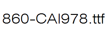 fonts 860-CAI978.ttf