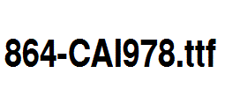 fonts 864-CAI978.ttf