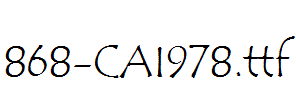 fonts 868-CAI978.ttf