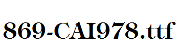 fonts 869-CAI978.ttf