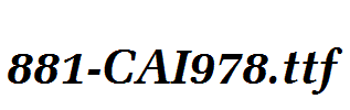 fonts 881-CAI978.ttf
