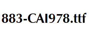 fonts 883-CAI978.ttf