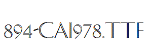 fonts 894-CAI978.ttf