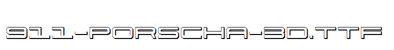 fonts 911-Porscha-3D.ttf