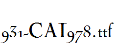 fonts 931-CAI978.ttf
