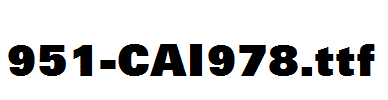 fonts 951-CAI978.ttf