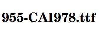 fonts 955-CAI978.ttf