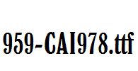 fonts 959-CAI978.ttf