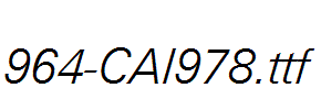 fonts 964-CAI978.ttf