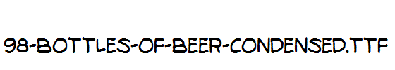 fonts 98-Bottles-of-Beer-Condensed.ttf