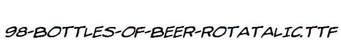 fonts 98-Bottles-of-Beer-Rotatalic.ttf
