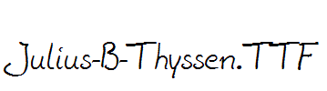 fonts Julius-B-Thyssen.ttf