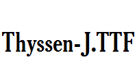 fonts Thyssen-J.ttf