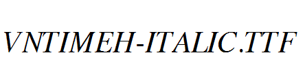 fonts VnTimeH-Italic.ttf