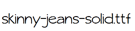 fonts skinny-jeans-solid.ttf