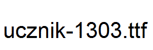 fonts ucznik-1303.ttf