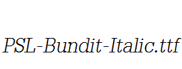 PSL-Bundit-Italic.ttf