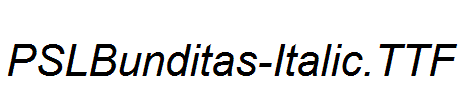 PSLBunditas-Italic.ttf