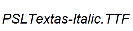 PSLTextas-Italic.ttf