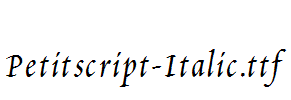 Petitscript-Italic.ttf