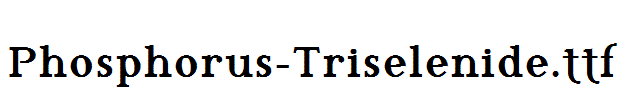 Phosphorus-Triselenide.ttf