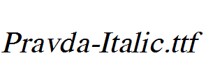 Pravda-Italic.ttf