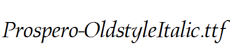 Prospero-OldstyleItalic.ttf