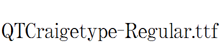 QTCraigetype-Regular.ttf