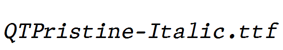 QTPristine-Italic.ttf