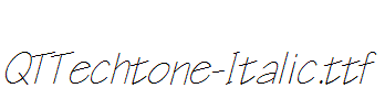 QTTechtone-Italic.ttf