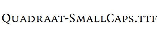 Quadraat-SmallCaps.ttf