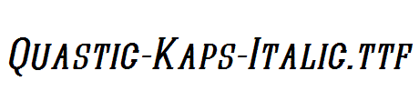 Quastic-Kaps-Italic.ttf