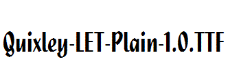 Quixley-LET-Plain-1.0.ttf