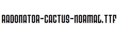 Radonator-Cactus-Normal.ttf