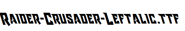 Raider-Crusader-Leftalic.ttf