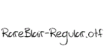RareBlair-Regular.otf
