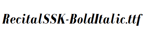 RecitalSSK-BoldItalic.ttf