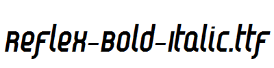 Reflex-Bold-Italic.ttf