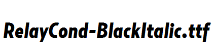 RelayCond-BlackItalic.ttf