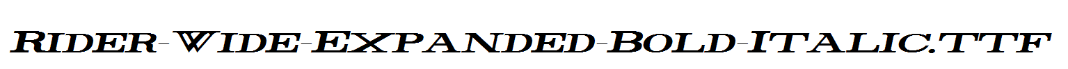 Rider-Wide-Expanded-Bold-Italic.ttf