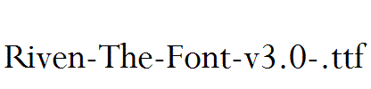 Riven-The-Font-v3.0-.ttf