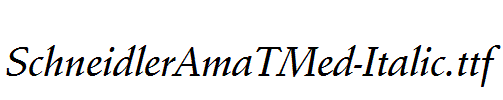 SchneidlerAmaTMed-Italic.ttf