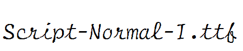 Script-Normal-I.ttf