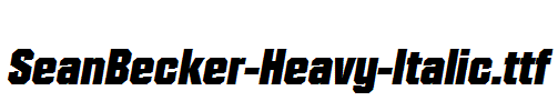 SeanBecker-Heavy-Italic.ttf