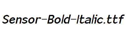 Sensor-Bold-Italic.ttf
