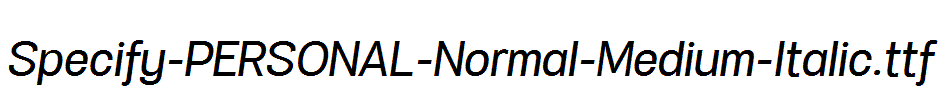 Specify-PERSONAL-Normal-Medium-Italic.ttf